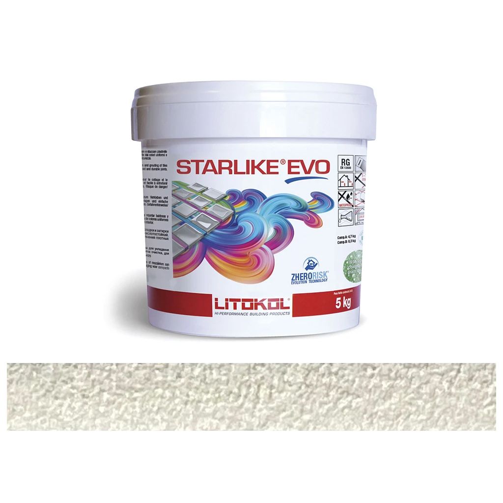 LITOKOL STARLIKE EVO Bianco Ghiaccio törtfehér epoxy fuga