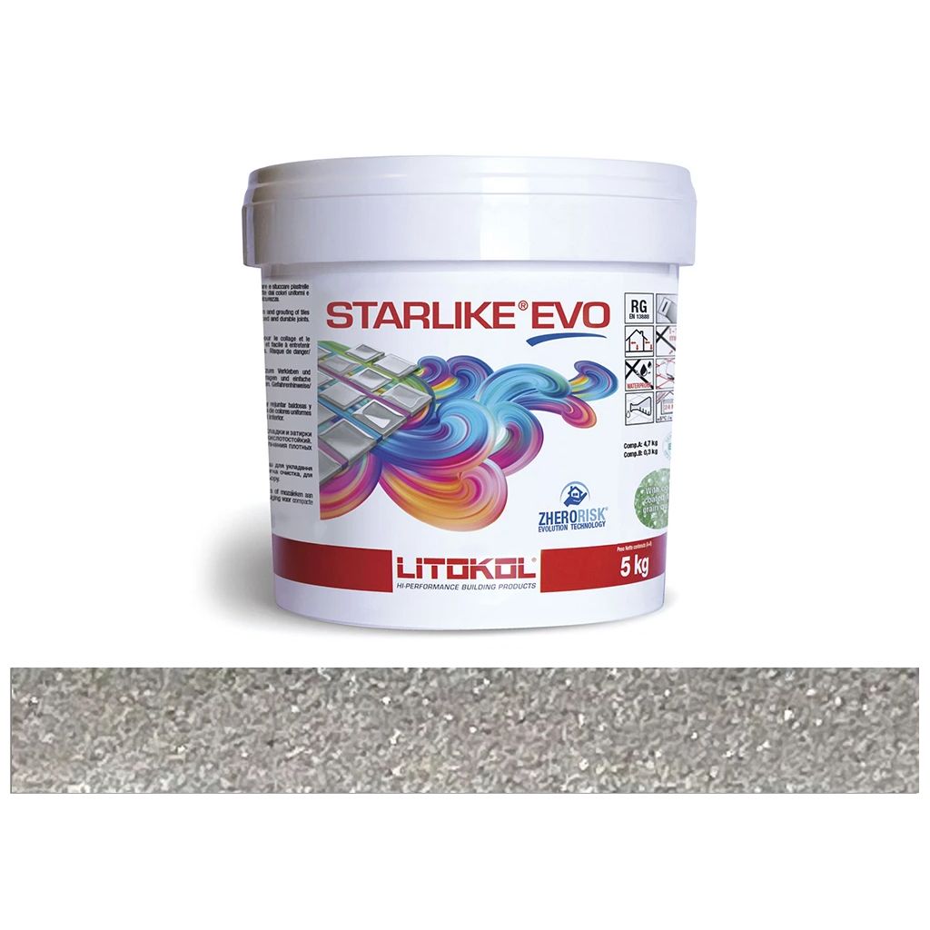 LITOKOL STARLIKE EVO Grigio Seta a tökéletes szürke epoxy gyanta fürdőszoba fuga LITOKOL STARLIKE EVO Grigio Seta a tökéletes szürke epoxy gyanta fürdőszoba fuga