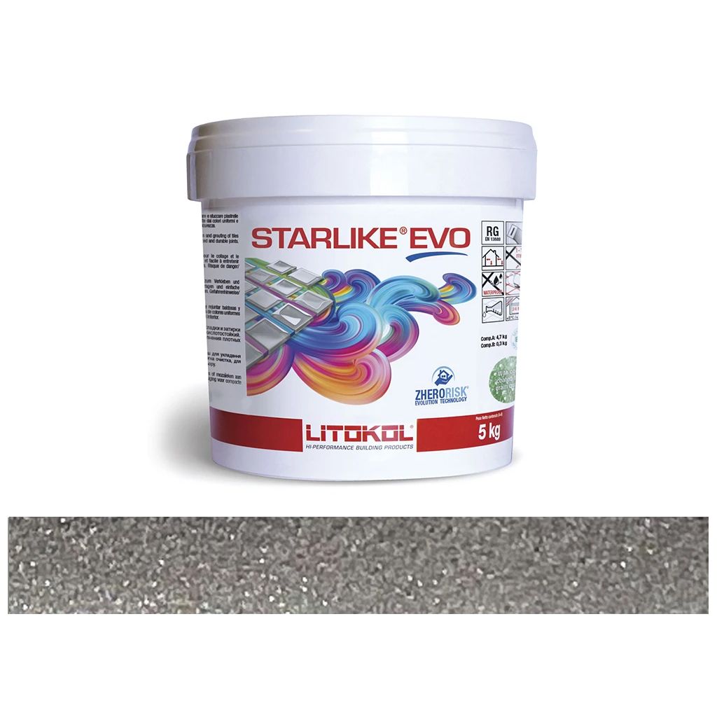 LITOKOL STARLIKE EVO Grigio Cemento szürke epoxy gyanta fugázó