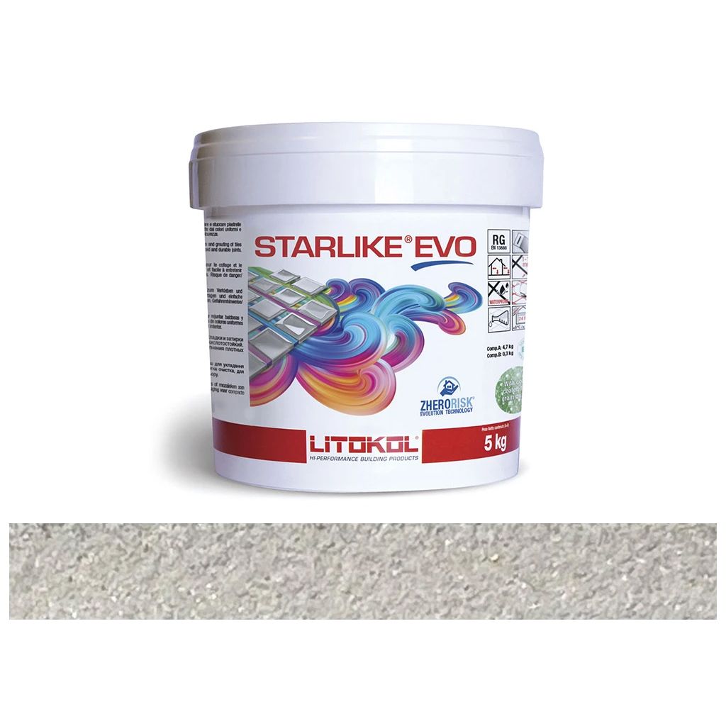 1 kg LITOKOL STARLIKE EVO Grigio Perla epoxy gyanta