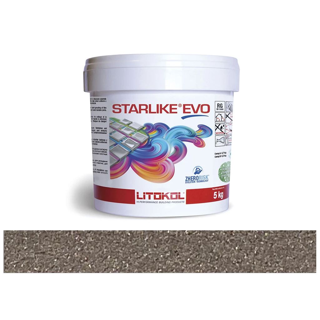 LITOKOL STARLIKE EVO Cacao epoxy gyanta fugázó