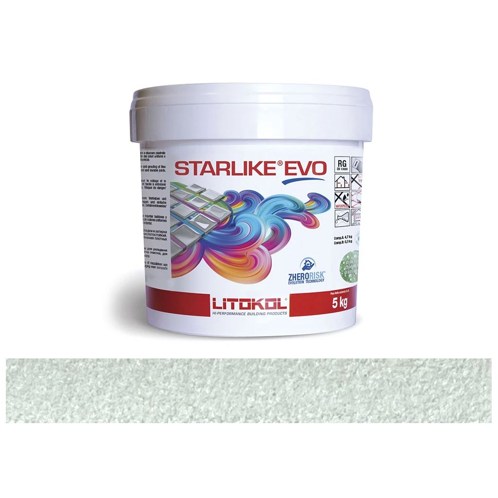 LITOKOL STARLIKE EVO Azzurro Pastello epoxy gyanta