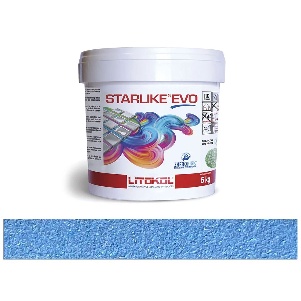 LITOKOL STARLIKE EVO Blu Avio NAGY KISZERELÉS epoxy gyanta