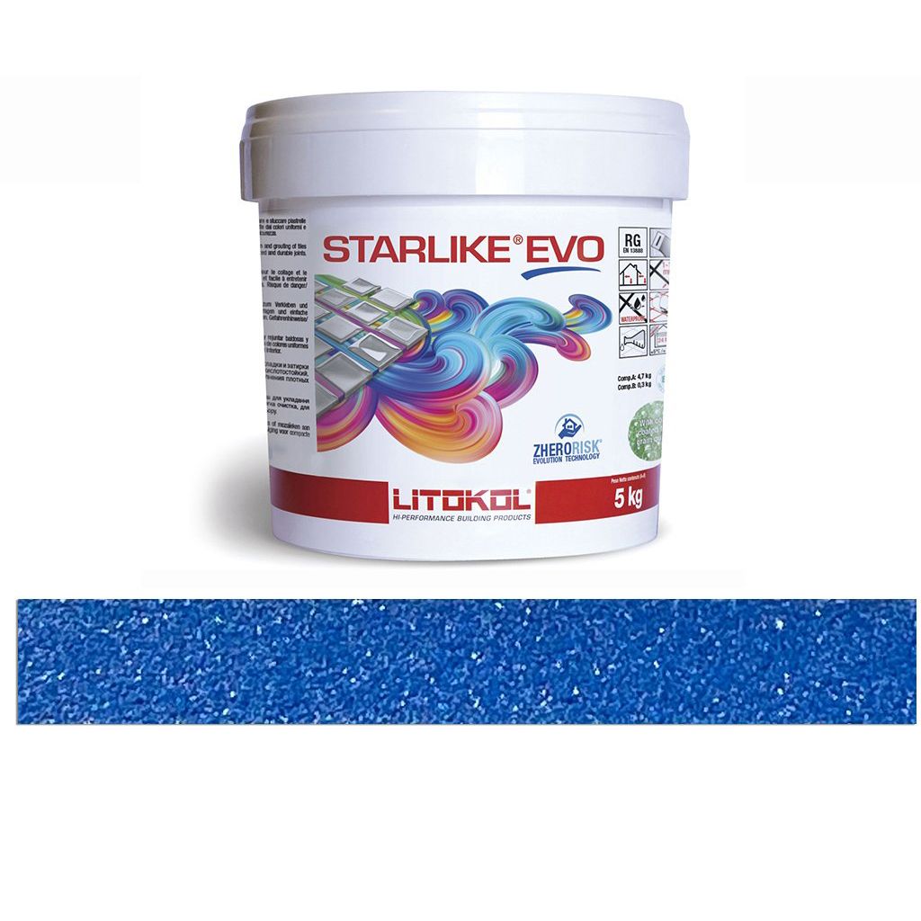 LITOKOL STARLIKE EVO Blu Zaffiro nagy kiszerelésű epoxy gyanta