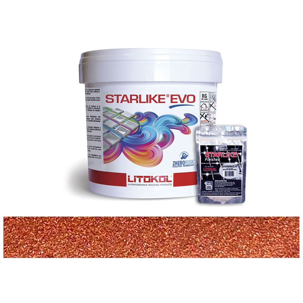 LITOKOL STARLIKE EVO METALLIC Rusty epoxy gyanta FUGÁZÓ